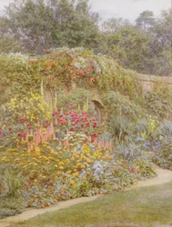 Gertrude Jekylls Garden、Munstead Wood、Surrey（紙にトイレ）